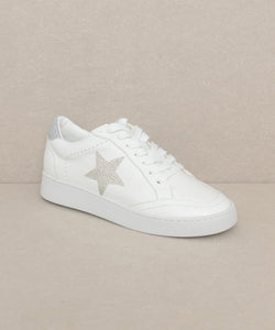 RHINESTONE STAR SNEAKERS-Casual Shoes-TERRA COTTA BOUTIQUE