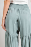 Tiered Wide Pants-TERRA COTTA BOUTIQUE