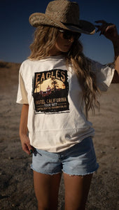 Eagles Hotel California Music Fest Tee-TERRA COTTA BOUTIQUE