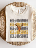 Yellowstone Stacked Leopard Boutique Style Tee-TERRA COTTA BOUTIQUE