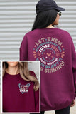 Never Doubt Gossip Graphic Fleece Sweatshirts-TERRA COTTA BOUTIQUE