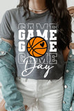 Game Day Basketball Graphic T Shirts-TERRA COTTA BOUTIQUE