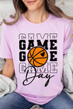 Game Day Basketball Graphic T Shirts-TERRA COTTA BOUTIQUE