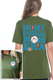 In My Baseball Mom Era Front Back Graphic T Shirts-TERRA COTTA BOUTIQUE