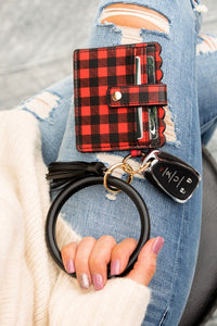 Key bracelet and card holder-Wallets & Money Clips-TERRA COTTA BOUTIQUE