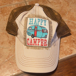 Happy Camper Ball Cap-Accessories-TERRA COTTA BOUTIQUE